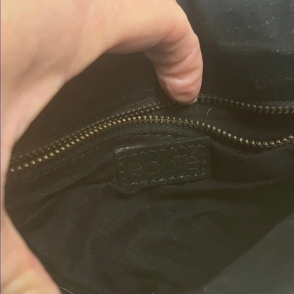 Ecote Black and Silver Sequin Clutch Crossbody Evening Bag
